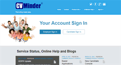 Desktop Screenshot of cvminder.com